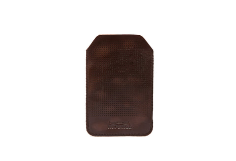 iPhone holder 4 perforated  Dk Brown